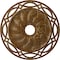 Ekena Millwork Loera Medallion (Canopies up to 6 1/4"), 26 5/8"OD x 4 1/2"ID x 1 3/8"P, Smokey Topaz Crackle CM26LOSTC - alternate 1